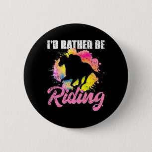Badge Rond 5 Cm Équitation Cheval