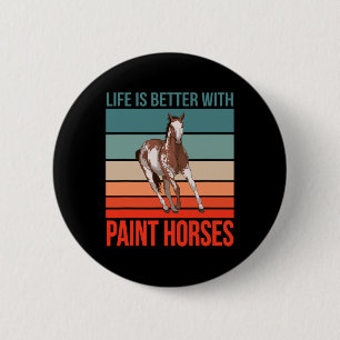 Badge Rond 5 Cm Équitation Équitation Cheval Équitation Vie Est Mi