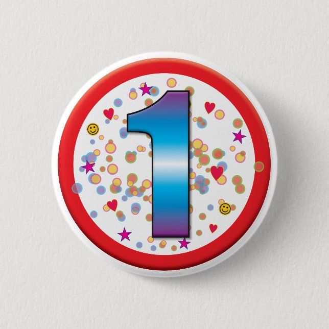 Badge Rond 5 Cm ęr Anniversaire v2 (Devant)