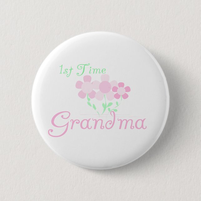 Badge Rond 5 Cm ęr Grand-maman de temps (Devant)