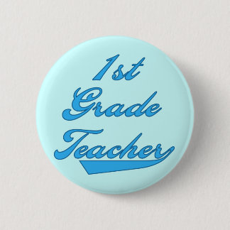 Badge Rond 5 Cm ęr T-shirts et cadeaux bleus de professeur de