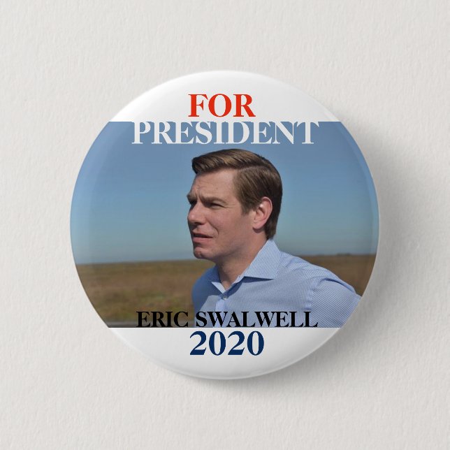 Badge Rond 5 Cm Éric Swalwell 2020 (Devant)