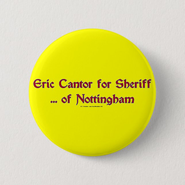 Badge Rond 5 Cm EricCantorSheriff (Devant)