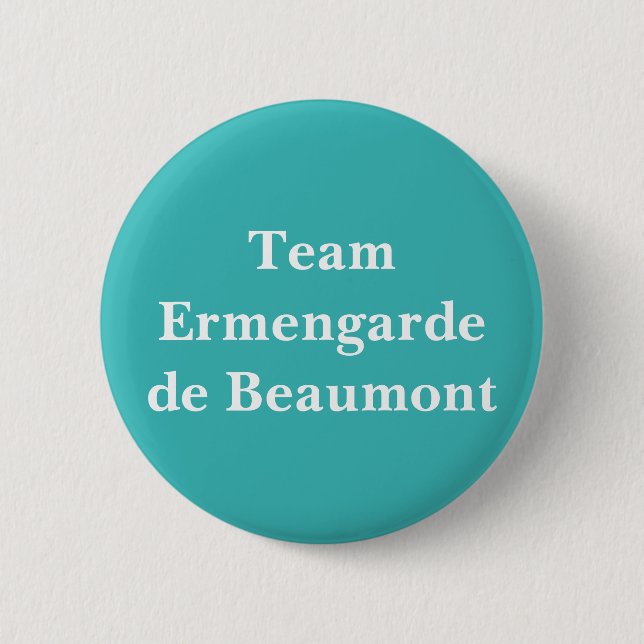 Badge Rond 5 Cm Ermengarde de Beaumont, reine d'Écosse (Devant)
