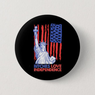 Badge Rond 5 Cm Es Love Independence 4 juillet Drôle Us