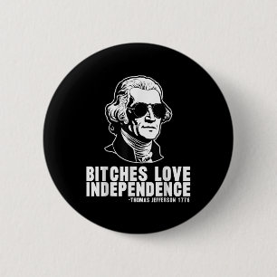 Badge Rond 5 Cm Es Love Independence Thomas Jefferson Joyeux 4ème