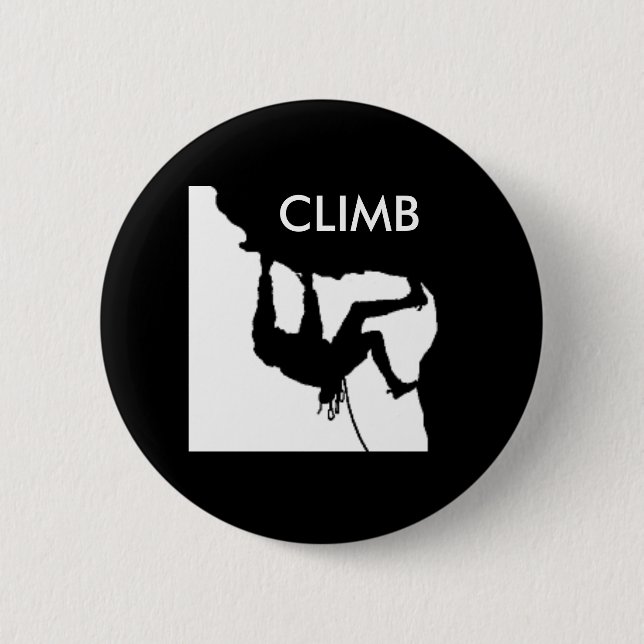 Badge Rond 5 Cm escalade de roche (Devant)