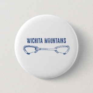 Badge Rond 5 Cm Escalade de roches des montagnes Wichita