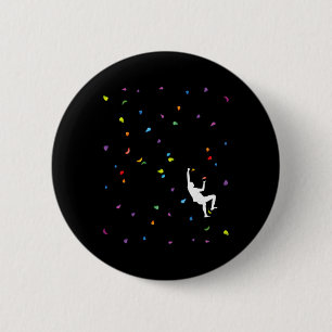 Badge Rond 5 Cm Escalade Libre Escalade Extrême Sports Bloc