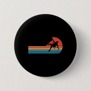 Badge Rond 5 Cm Escalade Randonnée montagneuse Bouldering Rétro