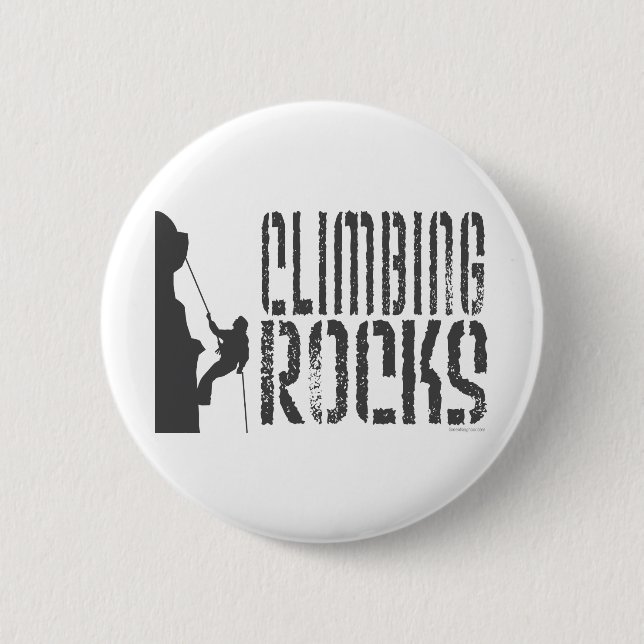 Badge Rond 5 Cm Escalade Rocks (Devant)