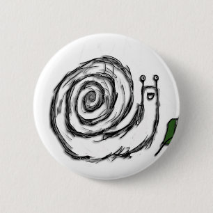 Badge Rond 5 Cm Escargot