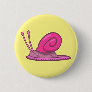 Badge Rond 5 Cm Escargot