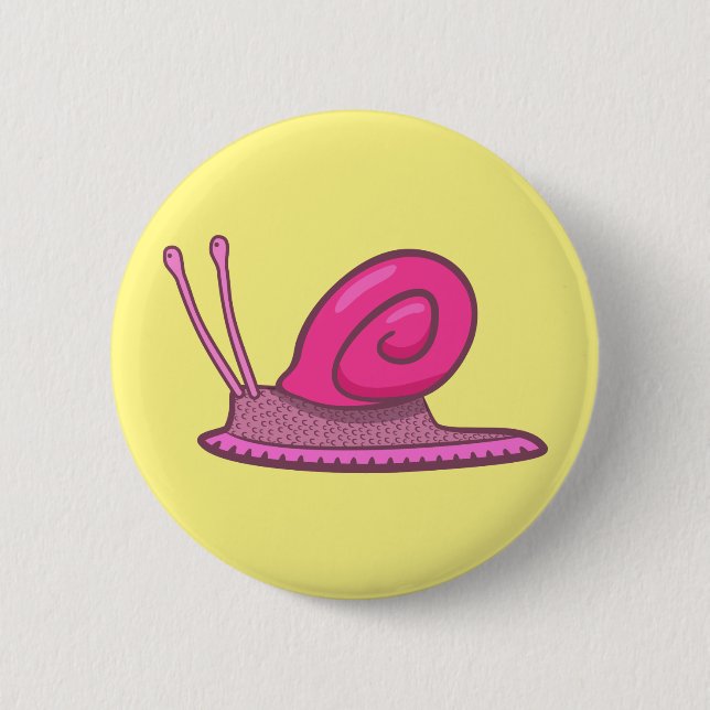 Badge Rond 5 Cm Escargot (Devant)