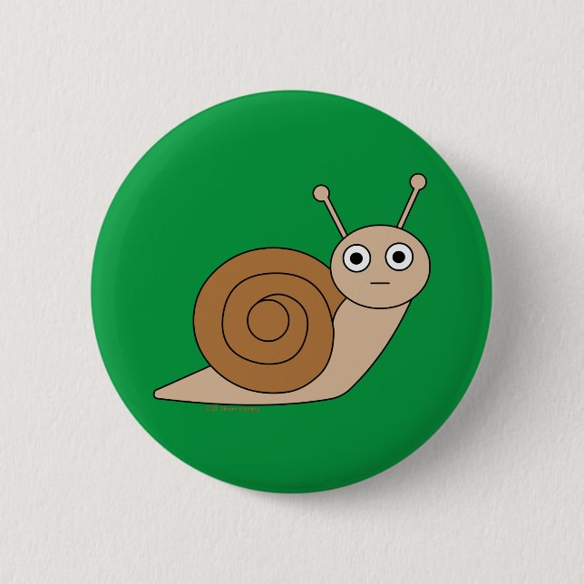 Badge Rond 5 Cm Escargot (Devant)