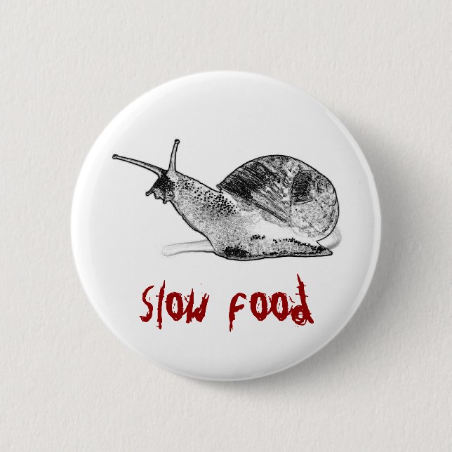 Badge Rond 5 Cm escargot (Devant)