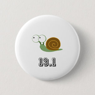 Badge Rond 5 Cm Escargot 13.1 (demi-marathon)