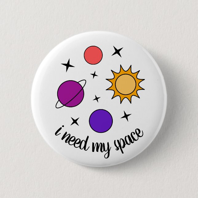 Badge Rond 5 Cm Espace (Devant)