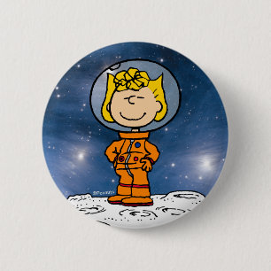 Badge Rond 5 Cm ESPACE   Sally Astronaut