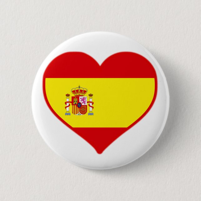 Badge Rond 5 Cm Espagne amour (Devant)