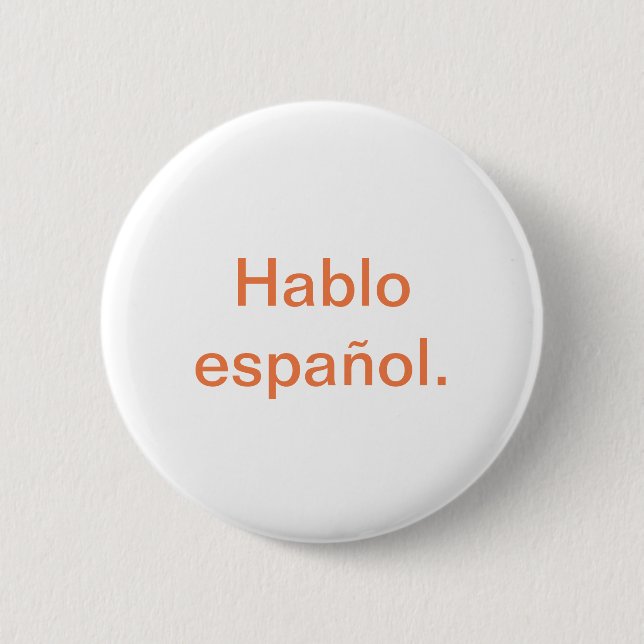 Badge Rond 5 Cm Español de Hablo (Devant)