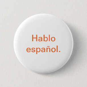 Badge Rond 5 Cm Español de Hablo