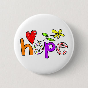 Badge Rond 5 Cm Espoir