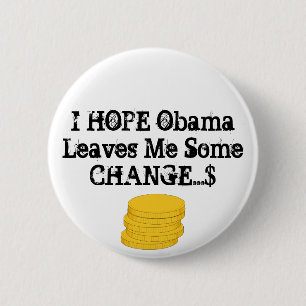 Badge Rond 5 Cm ESPOIR POUR le bouton de CHANGEMENT
