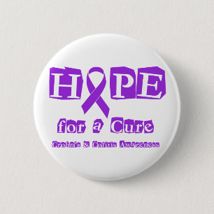 Badge Rond 5 Cm Espoir pour un traitement pour Crohn et colite