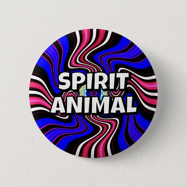 BADGE ROND 5 CM ESPRIT ANIMAL (Devant)