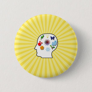 Badge Rond 5 Cm Esprit créatif