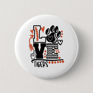 Badge Rond 5 Cm Esprit de l'école de maman Patte de Tigres de Foot
