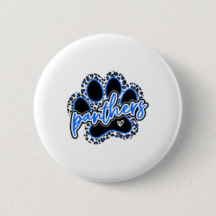 Badge Rond 5 Cm Esprit de nom de sport scolaire Panthers vintage r