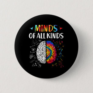 Badge Rond 5 Cm Esprits De Toutes Sortes Sensibilisation sur l'aut