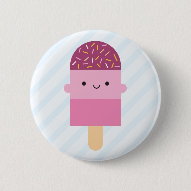 Badge Rond 5 Cm Esquimau de Kawaii/Popsicle (Devant)