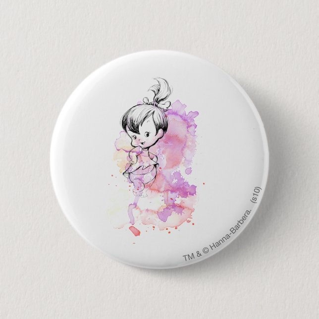 Badge Rond 5 Cm Esquisse d'aquarelle PEBBLES™ (Devant)