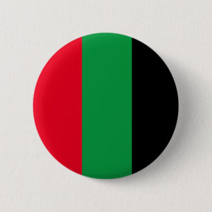 Badge Rond 5 Cm Essence panafricaine : rouge, vert et noir