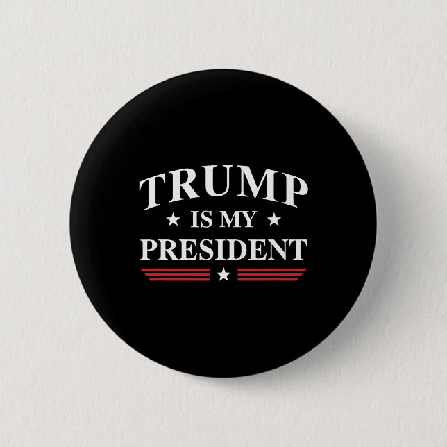 Badge Rond 5 Cm Est-ce mon président ? (Devant)