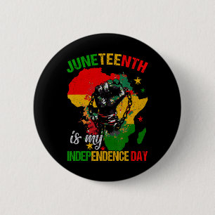 Badge Rond 5 Cm Est-Ce Que Ma Fête De L'Indépendance Est Libre Ish