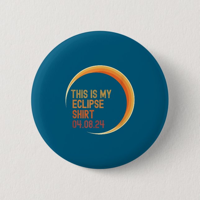 Badge Rond 5 Cm Est-ce qu'éclipse 04 08 24 totale (Devant)