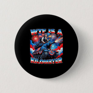 Badge Rond 5 Cm Est-ce qu'un kilomètre est drôle, Washington 4 jui
