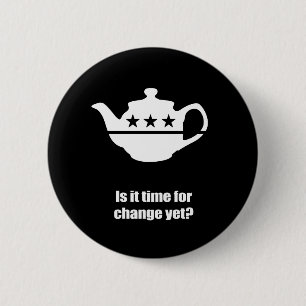 Badge Rond 5 Cm Est il heure pour le changement encore