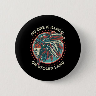 Badge Rond 5 Cm Est Illégale Sur Les Terres Volées