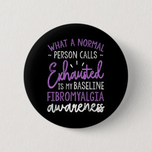 Badge Rond 5 Cm Est Mon Ruban De Sensibilisation À La Fibromyalgie