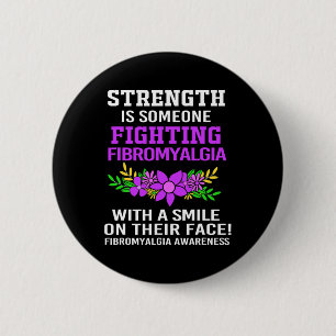 Badge Rond 5 Cm Est Quelqu'Un Qui Lutte Contre La Fibromyalgie Pou