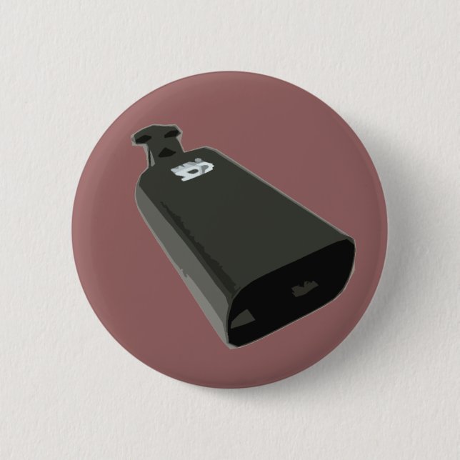 Badge Rond 5 Cm Estacade à claire-voie oui, je joue la sonnaille ! (Devant)