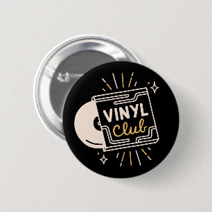 Badge Rond 5 Cm esthétique des amateurs de disques de club vinyle