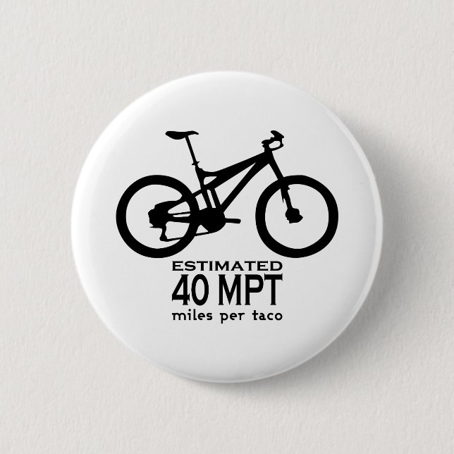 Badge Rond 5 Cm Estimé À 40 Miles Par Taco (Devant)