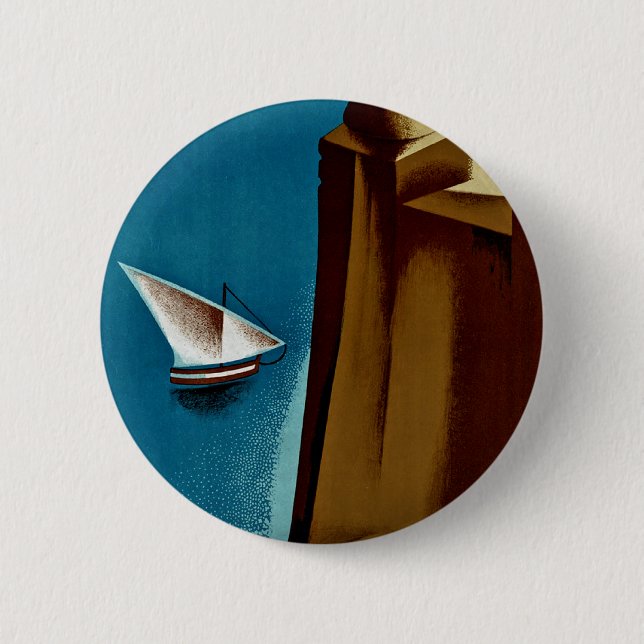 Badge Rond 5 Cm Estoril - Cascais Portugal (Devant)