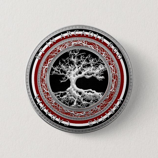 BADGE ROND 5 CM ET DANS L'AMOUR-PROPRE D'ARCADIE (Devant)